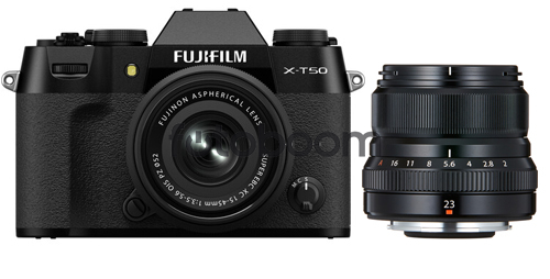 X-T50 Negra + 15-45mm f/3.5-5.6 XC OIS PZ + 23mm f/2 R WR Negro