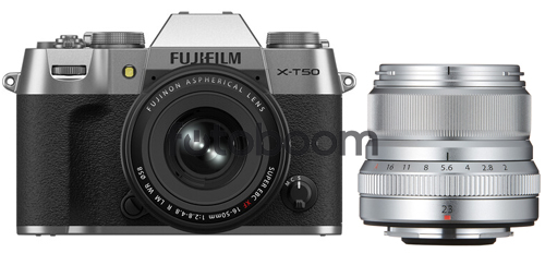 X-T50 Plata + 16-50mm f/2.8-4.8 XF R LM WR + 23mm f/2 R WR Plata