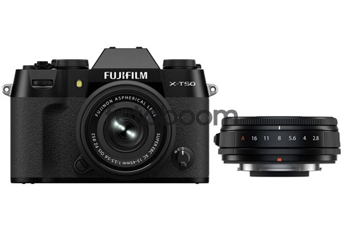X-T50 Negra + 15-45mm f/3.5-5.6 XC OIS PZ + 23mm f/2.8 R WR XF Negro + 100E PROMO FUJI - FUJIKINA MADRID X