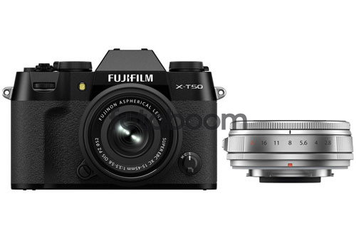 X-T50 Negra + 15-45mm f/3.5-5.6 XC OIS PZ + 23mm f/2.8 R WR XF Plata + 100E PROMO FUJI - FUJIKINA MADRID X