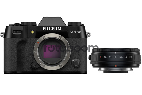 X-T50 Negra + 23mm f/2.8 R WR XF Negro + 100E PROMO FUJI - FUJIKINA MADRID X