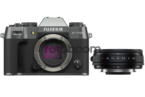X-T50 Plata Carbón + 23mm f/2.8 R WR XF Negro + 100E PROMO FUJI