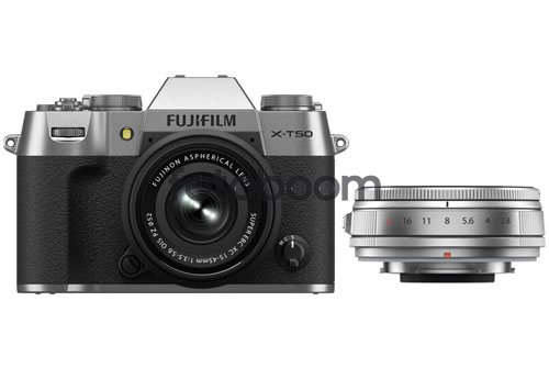 X-T50 Plata + 15-45mm f/3.5-5.6 XC OIS PZ + 23mm f/2.8 R WR XF Plata + 100E PROMO FUJI