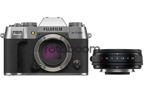X-T50 Plata + 23mm f/2.8 R WR XF Negro + 100E PROMO FUJI - FUJIKINA MADRID X