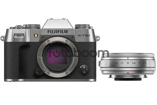 X-T50 Plata + 23mm f/2.8 R WR XF Plata + 100E PROMO FUJI - FUJIKINA MADRID X