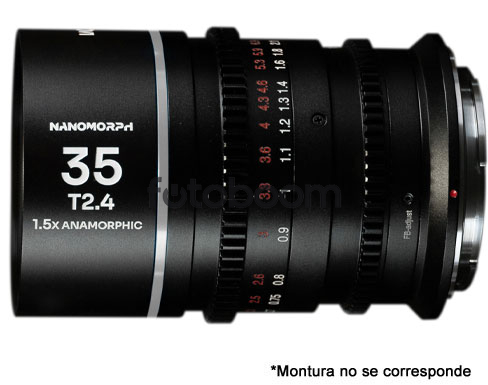 35mm T/2.4 Nanomorph 1.5x (Plata, Nikon Z)