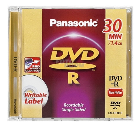 RF30E3B DVD-R 8cm 1,4Gb 30min. x3unid