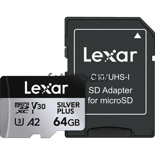 microSDXC Silver UHS-I 64GB V30