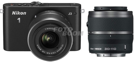 J3 Nikon1 Negra + 10-30mm VR + 30-110mm VR