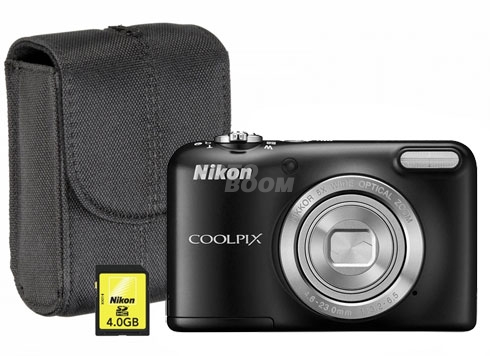 L29 Coolpix Negra+4Gb Nikon+Estuche Nikon