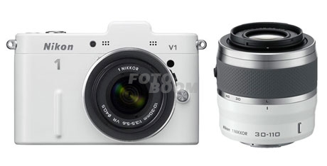 V1 Nikon1 Blanca + 10-30mm VR + 30-110mm VR