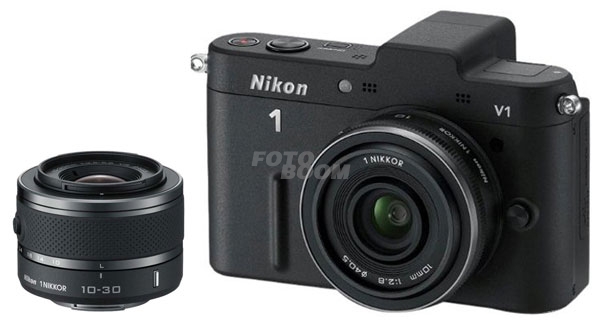 V1 Nikon1 Negra + 10-30mm VR + 10mm VR Pancake