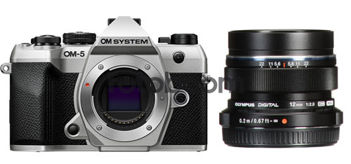 OM-5 II Plata + 12mm f/2.0 Negro