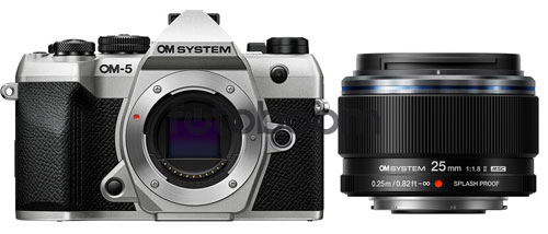 OM-5 II Plata + 25mm f/1.8 Negro II