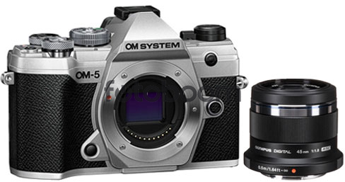 OM-5 Plata + 45mm f/1.8 con 200E Bonificacion OM SYSTEM