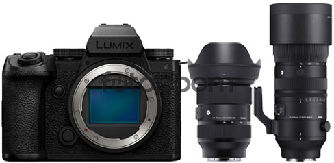 LUMIX S5M2X + 24-70mm f/2.8 DG DN (A) Leica L + 70-200mm f/2.8 DG DN OS (S) Leica L con 300E Bonificacion PANASONIC
