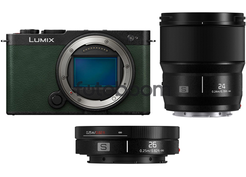 LUMIX S9 + 24mm f/1.8 S Verde + 26mm f/8 S Bonificacion LUMIX