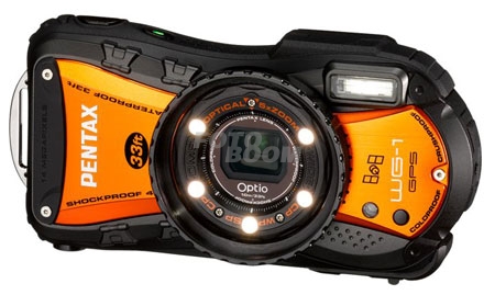 OPTIO WG1 GPS Naranja+SDHC-4Gb+Estuche
