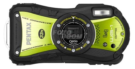OPTIO WG1 GPS Verde+SDHC-4Gb+Estuche