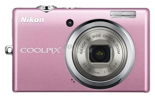 S-570 Coolpix Rosa+ SD-2GB + Estuche Nikon