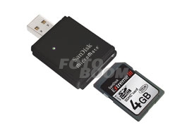Secure Digital Extreme III High Capacity 4Gb + Lector Micromate
