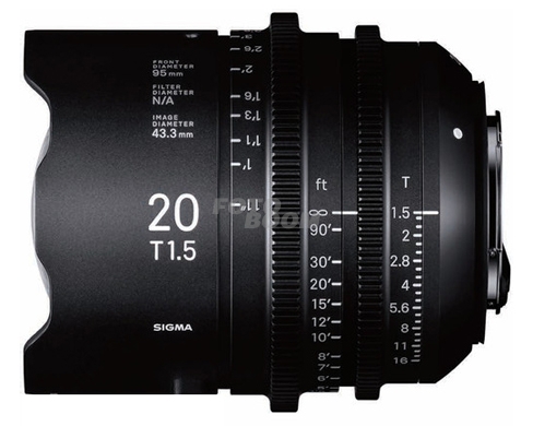 20mm T/1.5 Prime FF Canon EF