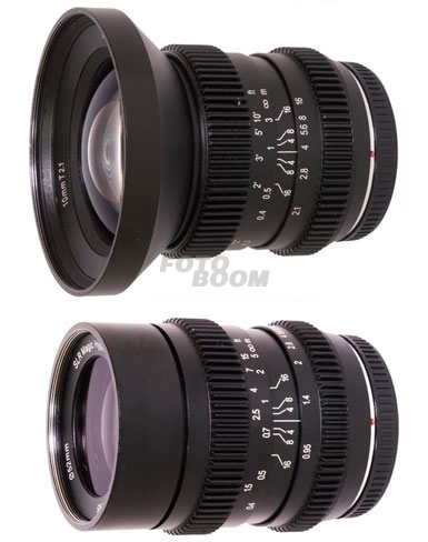 Kit 2 lentes 10mm f/2,1 + 25mm t/0,95 Micro 4/3