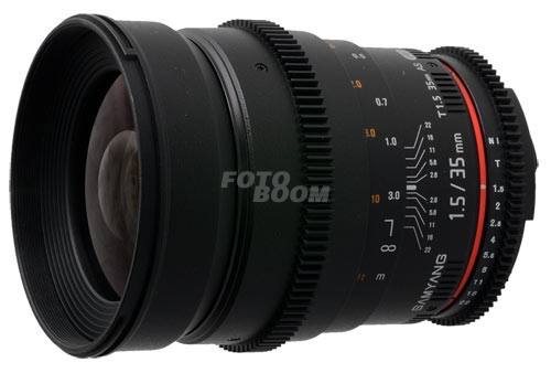 35mm t/1.5 VDSLR II para vídeo Fuji X