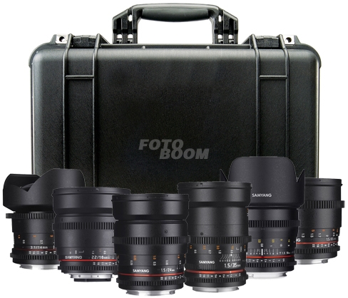 Kit 6 VDSLR Nikon + Maleta Peli 1500 Compartimentos