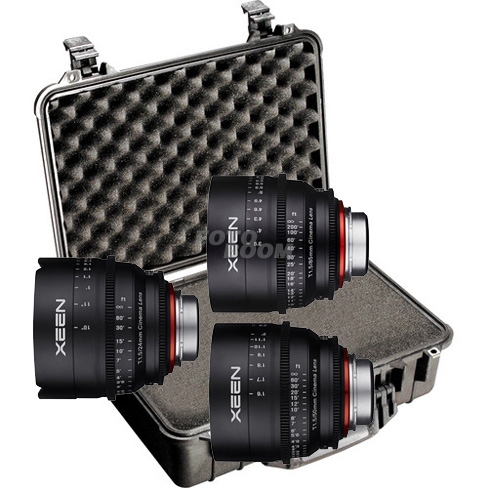 KIT XEEN 24mm/50mm/85mm Nikon + Peli 1500 Foam