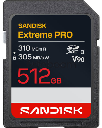 Secure Digital Extreme PRO SDXC 512GB V90 305MB/s