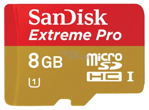 Micro SDHC EXTREME PRO 8GB 95 Mb/s