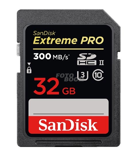 Secure Digital EXTREME PRO SDHC UHS-II 32Gb 300Mb/s
