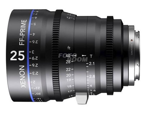 25mm f/2.1 Xenon FF-Prime Montura Canon EF