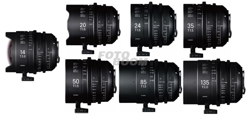 Kit 14mm/20mm/24mm/35mm/50mm/85mm/135mm Sony E + Maleta PMC004
