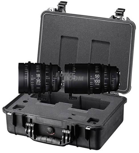 Kit 2 lentes 18-35mm T/2 + 50-100mm T/2 Canon + Maleta PMC001