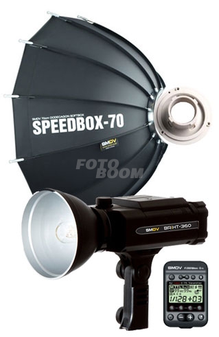 Briht 360 + Speedbox 70 + FlashWave 5TX Canon