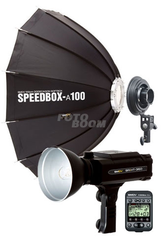 Briht 360 + Speedbox A100 + FlashWave 5TX Canon