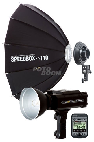 Briht 360 + Speedbox A110 + FlashWave 5TX Canon