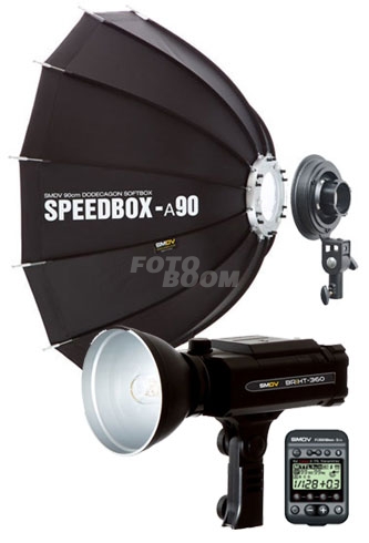 Briht 360 + Speedbox A90 + FlashWave 5TX Canon