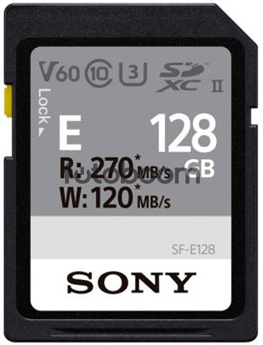 SDXC UHS-II SF-E 128GB R270MB/s-W120MB/s
