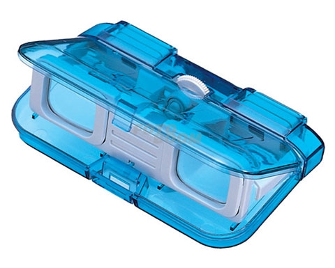 3x28 Opera Glass Azul Translucido
