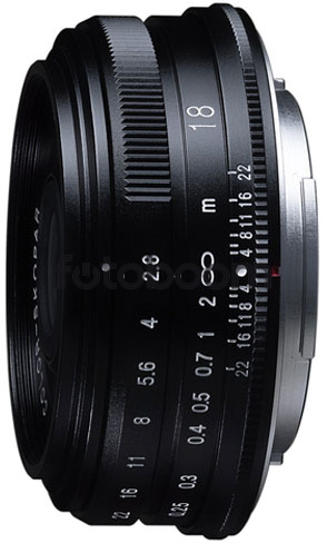 18mm f/2.8 Color-Skopar Fuji X - Negro